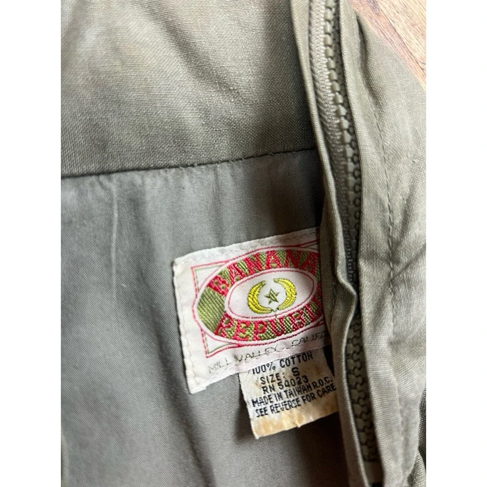 Vintage Banana Republic Safari Photography Hunting Fishing Vest Men's Size Small